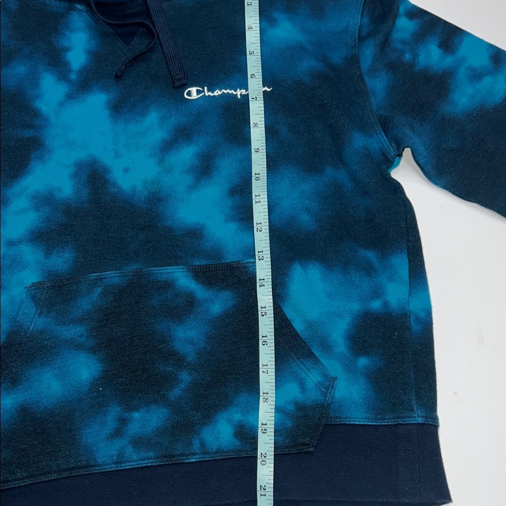 Champion Unisex Blue Tie-Dye Sweater Womens size Small - Picture 8 of 8